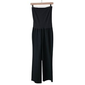 Wolford Black Wide Leg Wool Blend Business Casual Pants